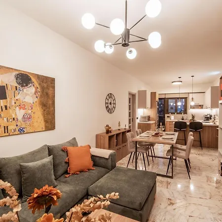 Апартаменти Cretan Sea View 8mins To Beach, Old Town, Ханья (Крит)